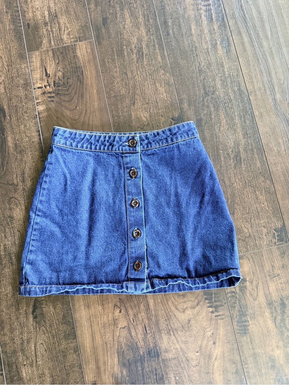 Forever 21 Button Front Denim Skirt